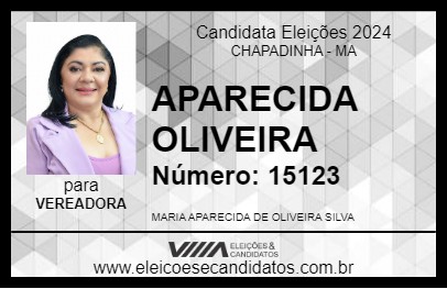 Candidato APARECIDA OLIVEIRA 2024 - CHAPADINHA - Eleições