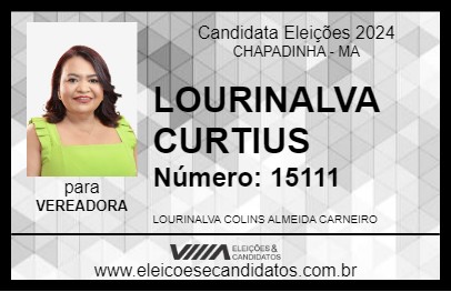 Candidato LOURINALVA CURTIUS 2024 - CHAPADINHA - Eleições