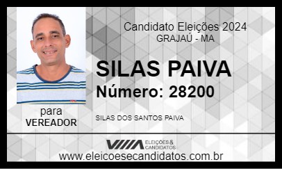 Candidato SILAS PAIVA 2024 - GRAJAÚ - Eleições