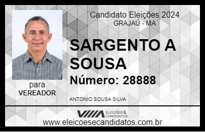 Candidato SARGENTO A SOUSA 2024 - GRAJAÚ - Eleições