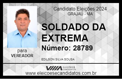 Candidato SOLDADO DA EXTREMA 2024 - GRAJAÚ - Eleições