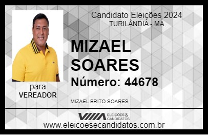 Candidato MIZAEL SOARES 2024 - TURILÂNDIA - Eleições