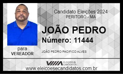 Candidato JOÃO PEDRO 2024 - PERITORÓ - Eleições