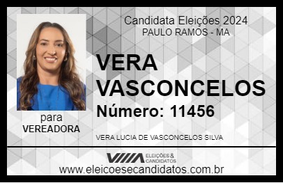 Candidato VERA VASCONCELOS 2024 - PAULO RAMOS - Eleições