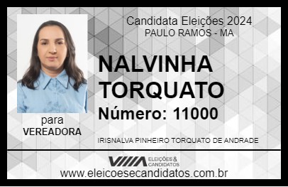 Candidato NALVINHA TORQUATO 2024 - PAULO RAMOS - Eleições