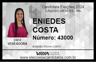 Candidato ENIEDES COSTA 2024 - CÂNDIDO MENDES - Eleições