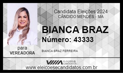 Candidato BIANCA BRAZ 2024 - CÂNDIDO MENDES - Eleições