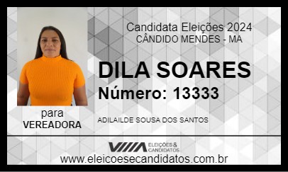 Candidato DILA SOARES 2024 - CÂNDIDO MENDES - Eleições