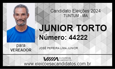 Candidato JUNIOR TORTO 2024 - TUNTUM - Eleições