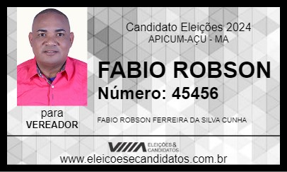 Candidato FABIO ROBSON 2024 - APICUM-AÇU - Eleições