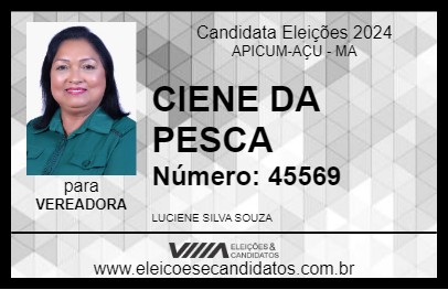 Candidato CIENE DA PESCA  2024 - APICUM-AÇU - Eleições