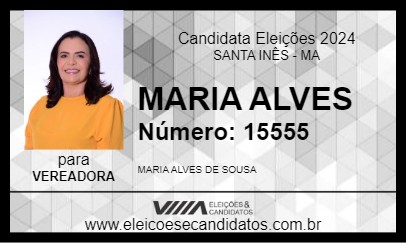 Candidato MARIA ALVES 2024 - SANTA INÊS - Eleições