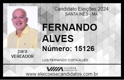 Candidato FERNANDO ALVES 2024 - SANTA INÊS - Eleições