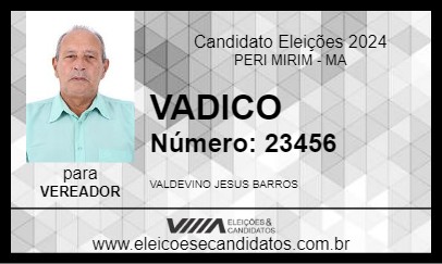 Candidato VADICO 2024 - PERI MIRIM - Eleições