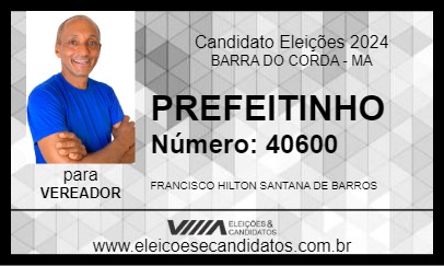 Candidato PREFEITINHO 2024 - BARRA DO CORDA - Eleições