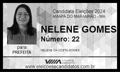 Candidato NELENE GOMES 2024 - AMAPÁ DO MARANHÃO - Eleições