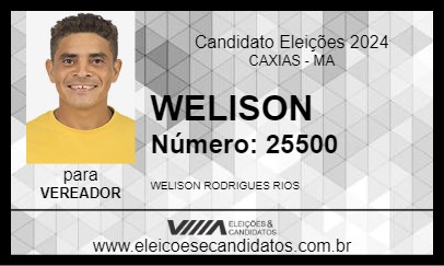 Candidato WELISON 2024 - CAXIAS - Eleições