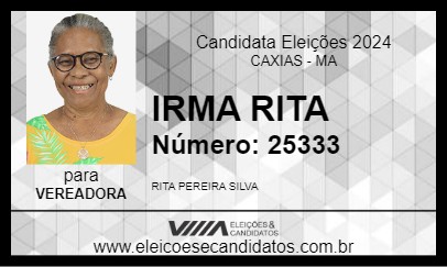 Candidato IRMA RITA 2024 - CAXIAS - Eleições