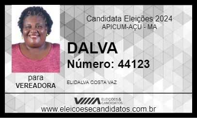 Candidato DALVA 2024 - APICUM-AÇU - Eleições