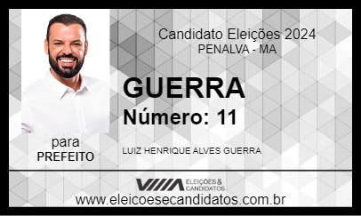 Candidato GUERRA 2024 - PENALVA - Eleições