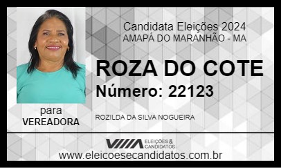 Candidato ROZA DO COTE 2024 - AMAPÁ DO MARANHÃO - Eleições