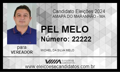 Candidato PEL MELO 2024 - AMAPÁ DO MARANHÃO - Eleições