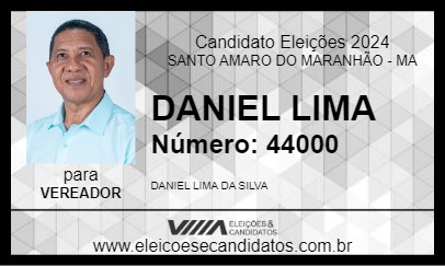 Candidato DANIEL LIMA 2024 - SANTO AMARO DO MARANHÃO - Eleições