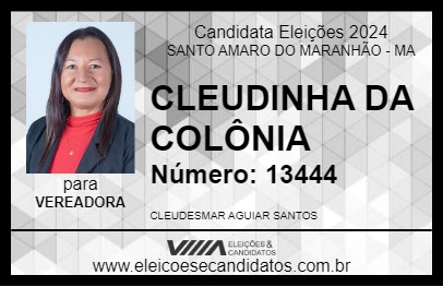 Candidato CLEUDINHA DA COLÔNIA 2024 - SANTO AMARO DO MARANHÃO - Eleições