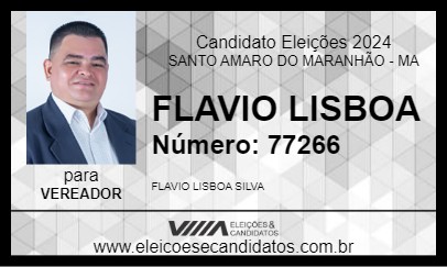 Candidato FLAVIO LISBOA 2024 - SANTO AMARO DO MARANHÃO - Eleições