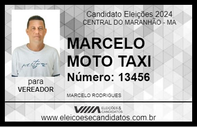 Candidato MARCELO MOTO TAXI 2024 - CENTRAL DO MARANHÃO - Eleições