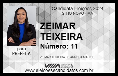 Candidato ZEIMAR TEIXEIRA 2024 - SÍTIO NOVO - Eleições