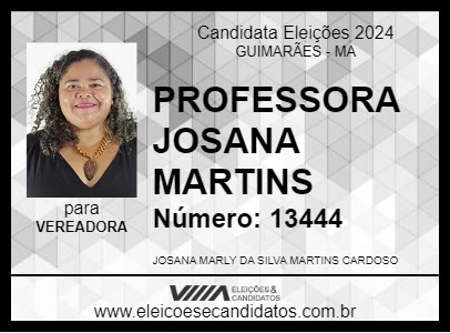 Candidato PROFESSORA JOSANA MARTINS 2024 - GUIMARÃES - Eleições