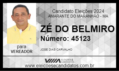 Candidato ZÉ DO BELMIRO 2024 - AMARANTE DO MARANHÃO - Eleições