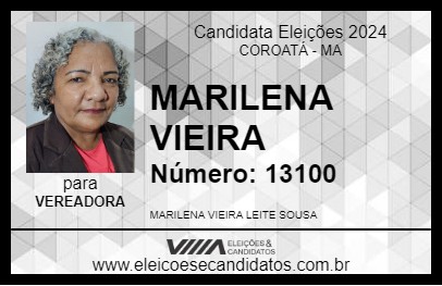 Candidato MARILENA VIEIRA 2024 - COROATÁ - Eleições