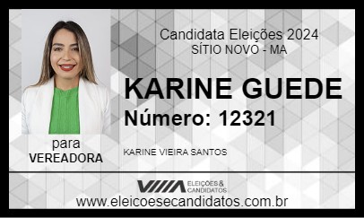 Candidato KARINE GUEDE 2024 - SÍTIO NOVO - Eleições