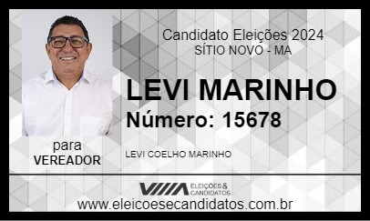 Candidato LEVI MARINHO 2024 - SÍTIO NOVO - Eleições