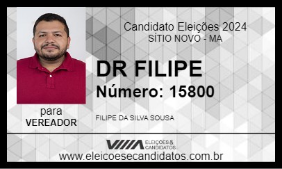 Candidato DR FILIPE 2024 - SÍTIO NOVO - Eleições