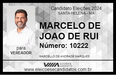 Candidato MARCELO DE JOAO DE RUI 2024 - SANTA HELENA - Eleições