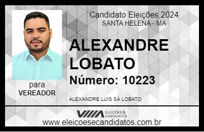 Candidato ALEXANDRE LOBATO 2024 - SANTA HELENA - Eleições