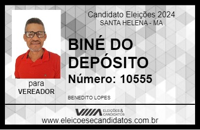 Candidato BINÉ DO DEPÓSITO 2024 - SANTA HELENA - Eleições