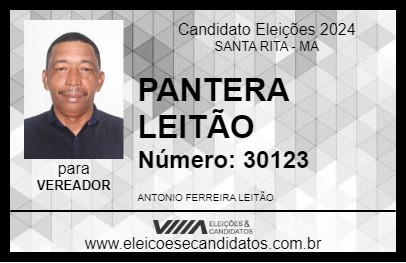 Candidato PANTERA LEITÃO 2024 - SANTA RITA - Eleições