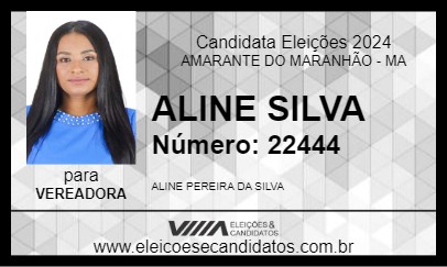 Candidato ALINE SILVA 2024 - AMARANTE DO MARANHÃO - Eleições