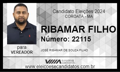 Candidato RIBAMAR FILHO 2024 - COROATÁ - Eleições