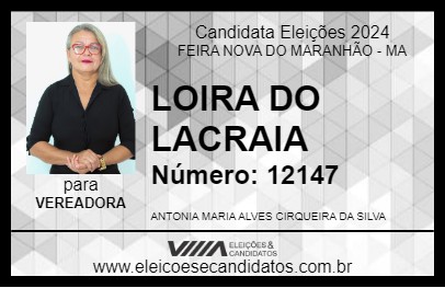 Candidato LOIRA DO LACRAIA 2024 - FEIRA NOVA DO MARANHÃO - Eleições