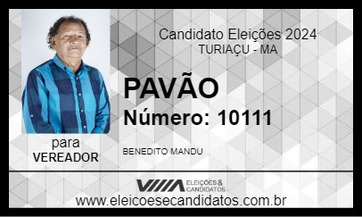 Candidato PAVÃO 2024 - TURIAÇU - Eleições