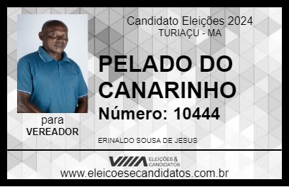 Candidato PELADO DO CANARINHO 2024 - TURIAÇU - Eleições