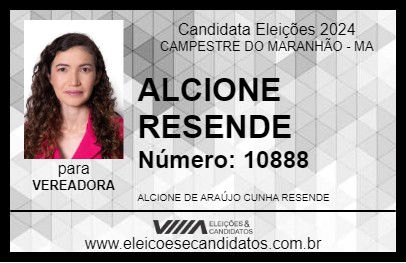 Candidato ALCIONE RESENDE 2024 - CAMPESTRE DO MARANHÃO - Eleições