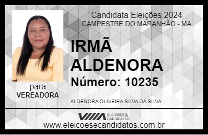 Candidato IRMÃ ALDENORA 2024 - CAMPESTRE DO MARANHÃO - Eleições