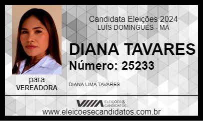 Candidato DIANA TAVARES 2024 - LUÍS DOMINGUES - Eleições