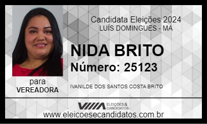 Candidato NIDA BRITO 2024 - LUÍS DOMINGUES - Eleições